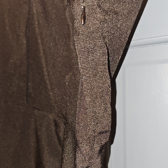 Signature Collection Black Sleeveless Mini Dress Lace Size Xlarge Zip Casual - Picture 4 of 9